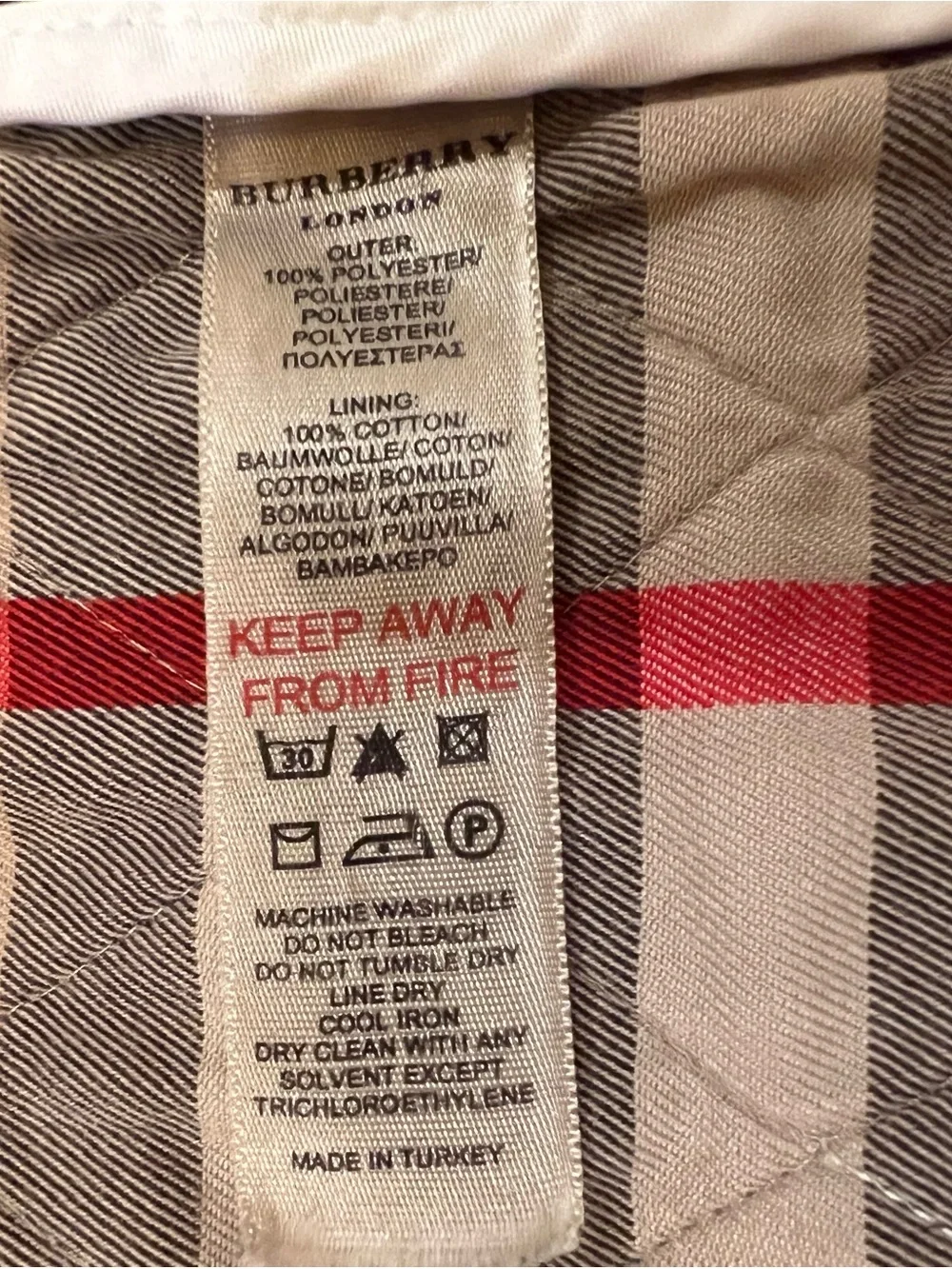 Burberry classic quilted